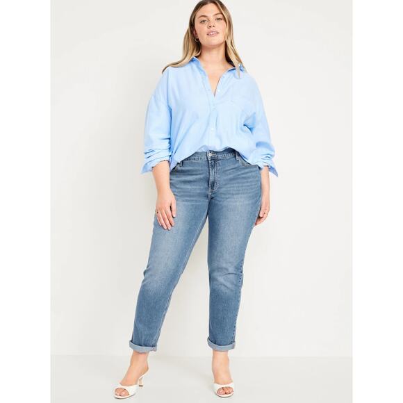 Old Navy Mid Rise Wow Boyfriend Jeans 20 - Picture 1 of 4